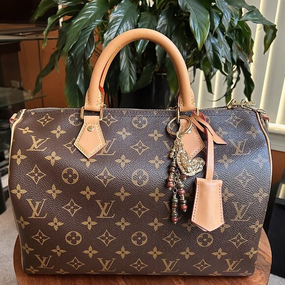 New BEADED Bag Charm Gemstones Gold Tone - Picture 5 of 8